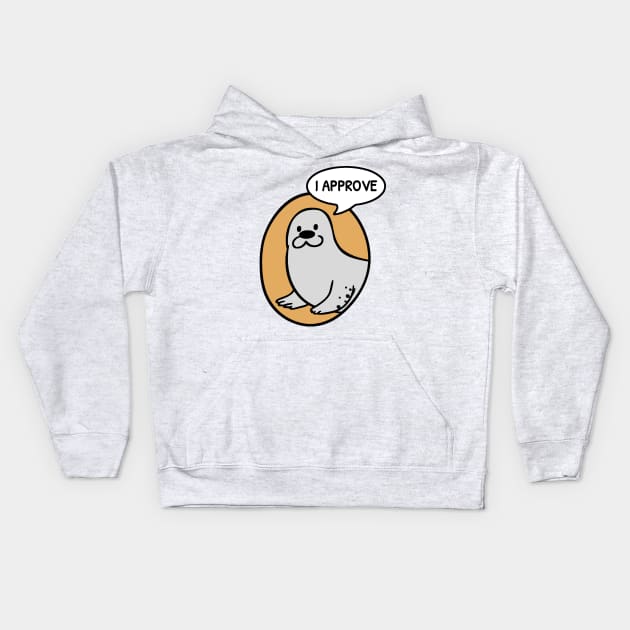 Seal of Approval Kids Hoodie by kanystiden